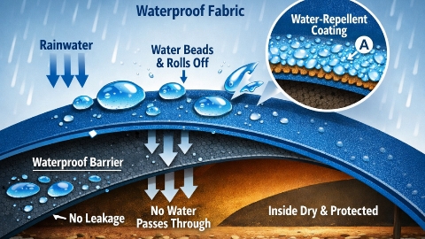 Why can't water penetrate through